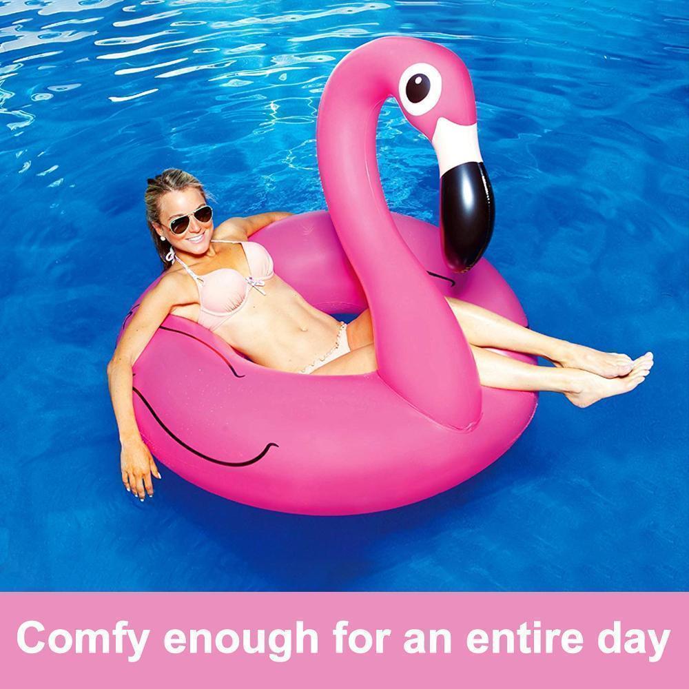 BowLift | Inflatable Flamingo Pool Swimming Ring