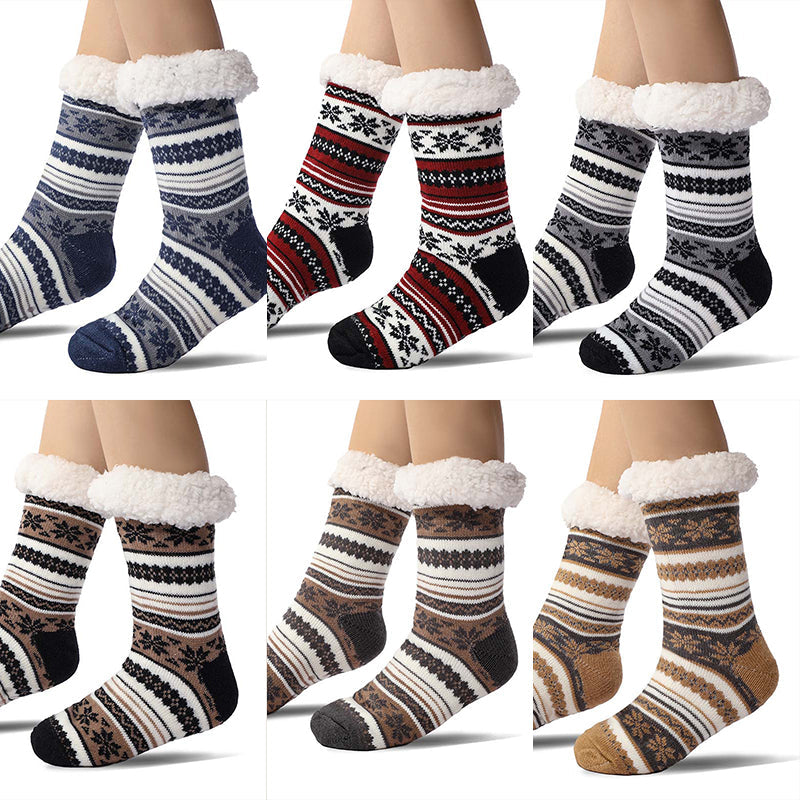 BowLift | Snowflake Ultra-thick Cashmere Slipper Home Socks