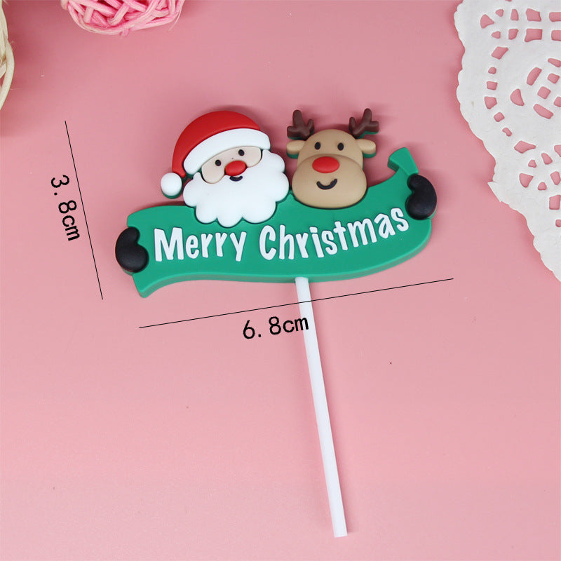 BowLift | Soft Plastic Christmas Cake Decoration Ornaments