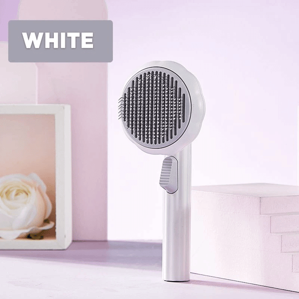 BowLift | Pumpkin Pet Comb Pet Grooming Self-Cleaning Brush For Dogs Cats Puppy Rabbits