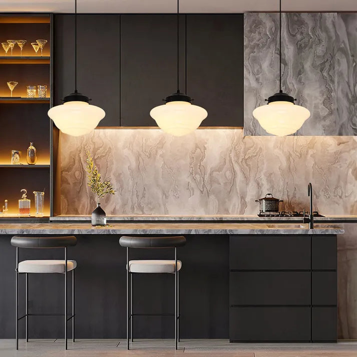 BowLift | GlasLuxe - Retro Geometrische Pendellamp