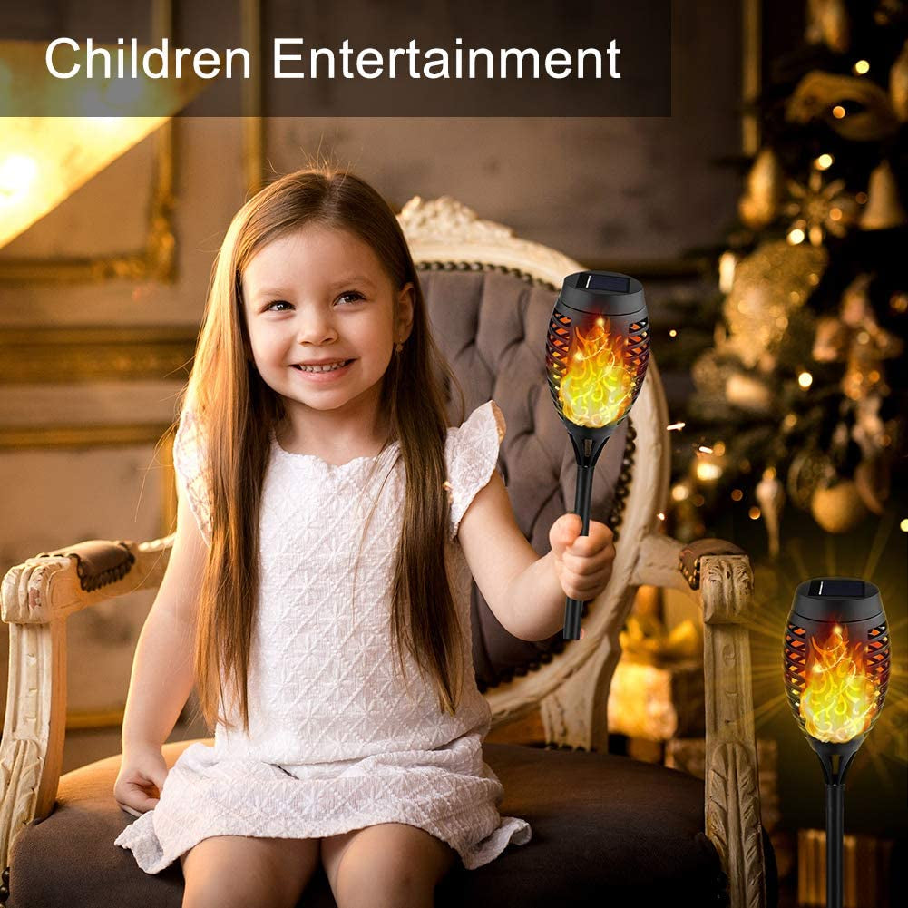 BowLift | 8-Pack: Solar Torch Light with Flickering Flame