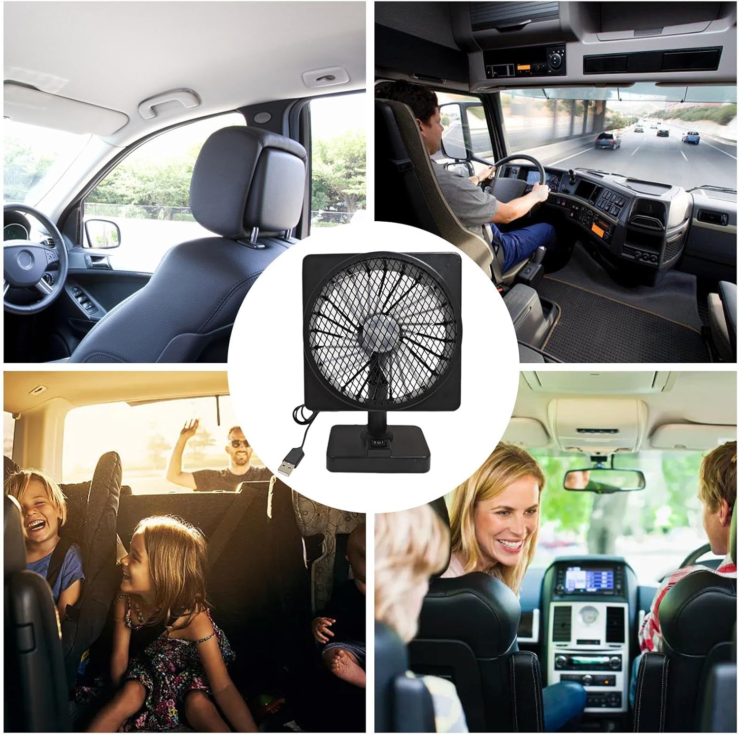 BowLift | 12V USB Air Circulator Car AC Cooling Fan with 360° Rotation (1+1 FREE) – Aurovent