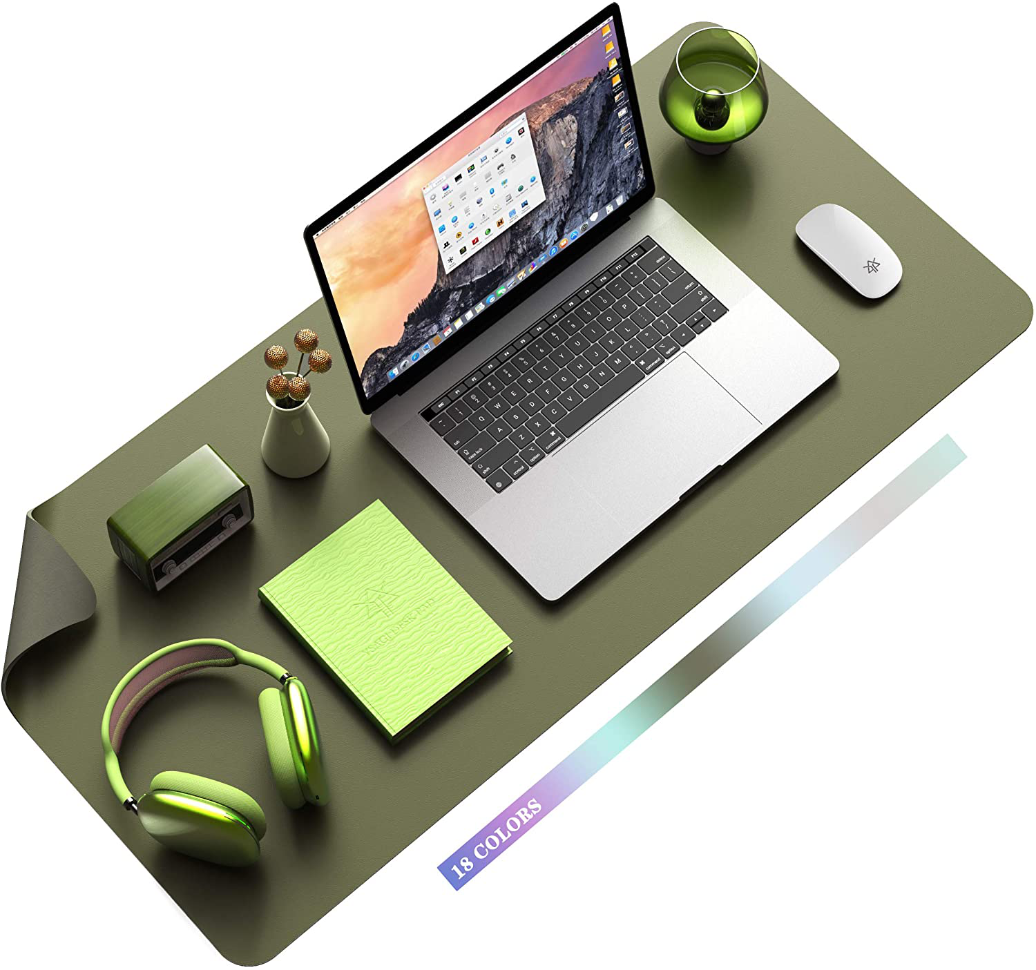 BowLift | Desk Pad Protector Waterproof Non-Slip Leather Office Mouse Mat