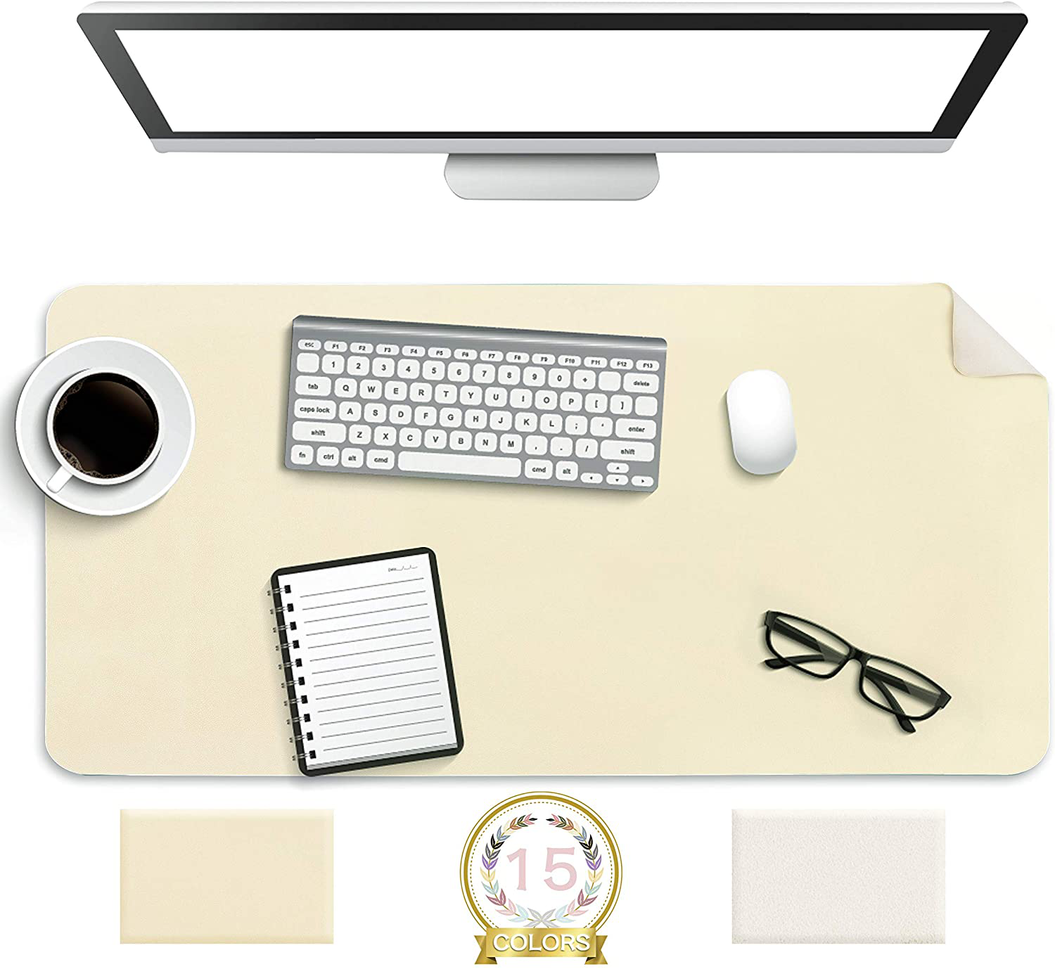 BowLift | Desk Pad Protector Waterproof Non-Slip Leather Office Mouse Mat