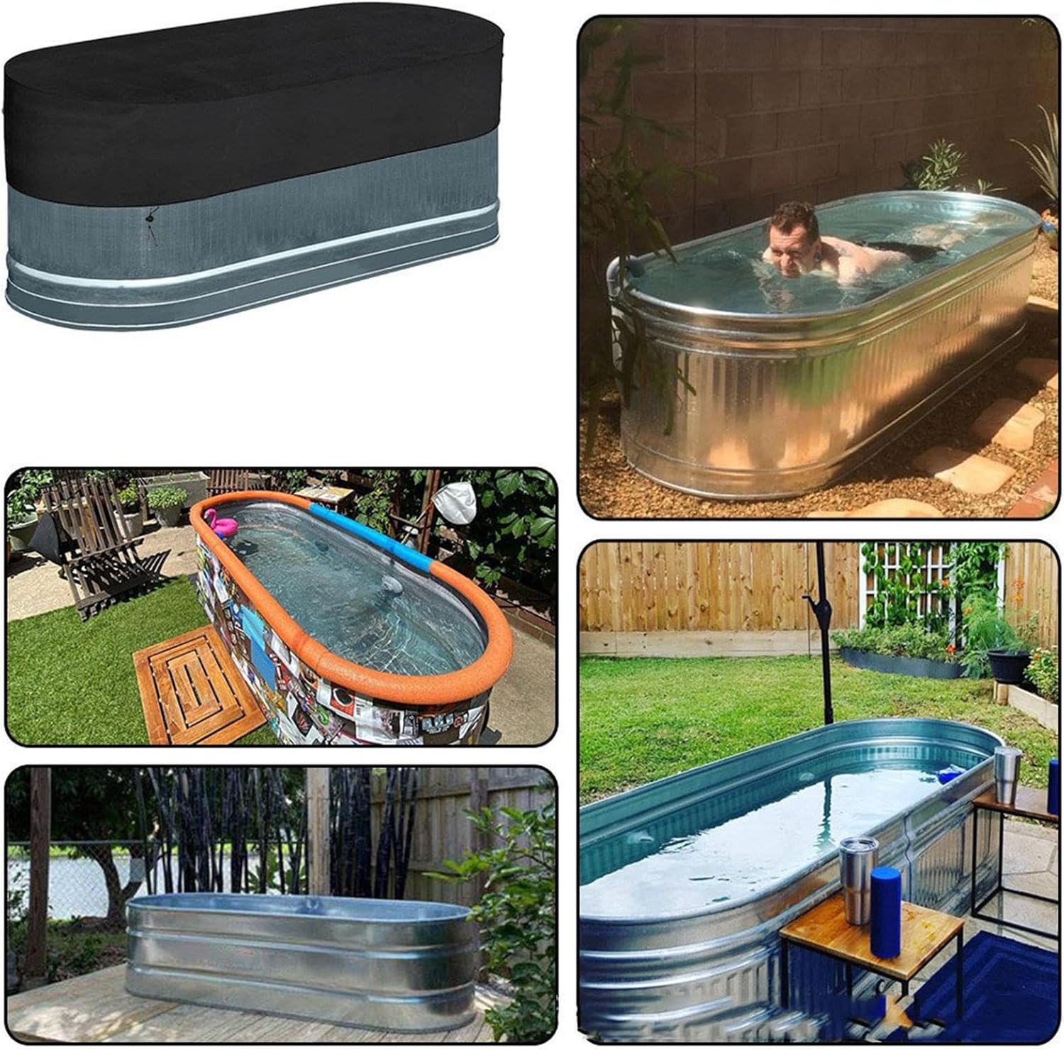 BowLift | Ice Bath Tank Cover – Waterproof UV-Resistant Rip-Proof Protective Lid – Novyra