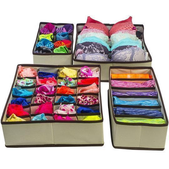 BowLift | Foldable Closet Underwear Organizer(4 pics/1 Set)