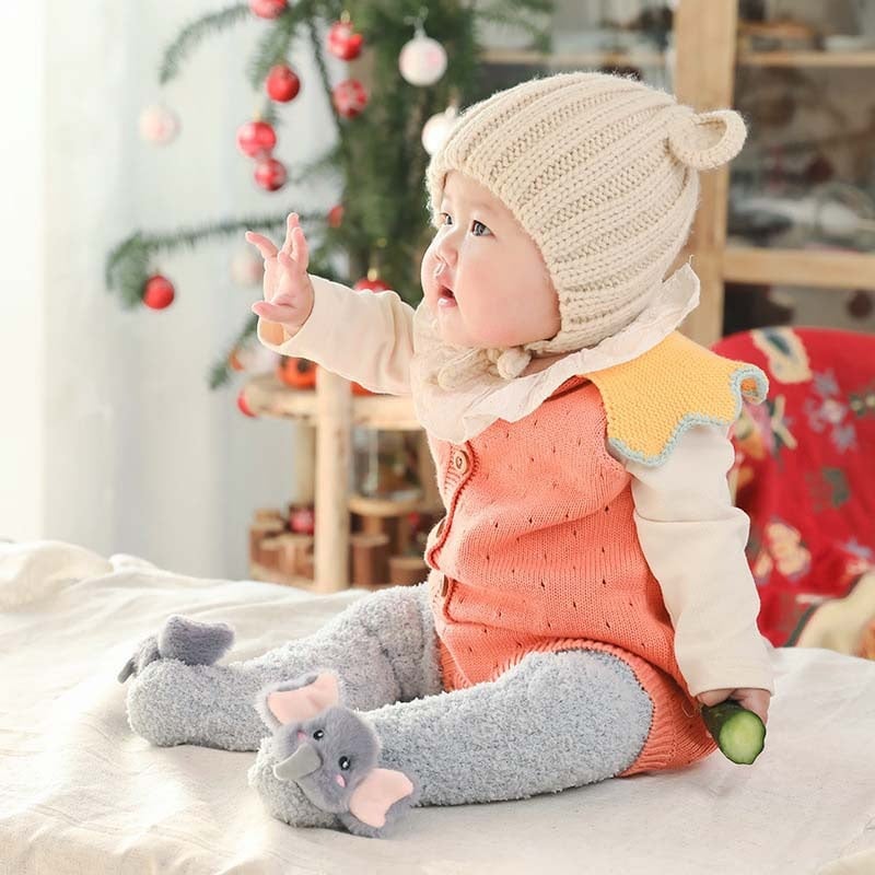 BowLift | A Pair of Baby Cute Coral Fleece Socks