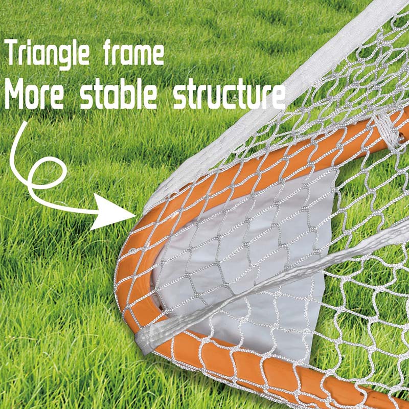 BowLift | Lacrosse Goal, 6' x 6' Lacrosse Net, Hockey Accessories,Perfect for Youth Adult Training, Orange