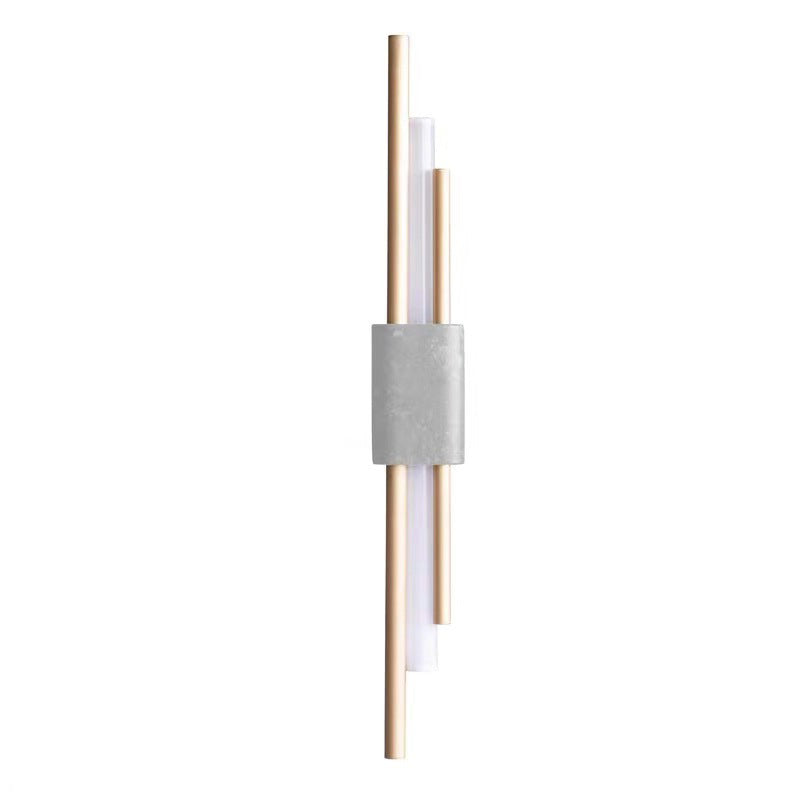 BowLift | Marble Rectangle Wall Lighting Idea Post Modern LED White/Green Wall Mounted Lamp with Sleek Tube Details in White/Warm Light