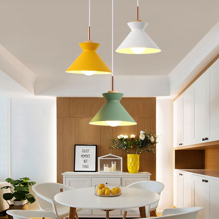 BowLift | AuroraLite Nordic Pendant Light | Metal Design | 1-Light | Modern Color Options