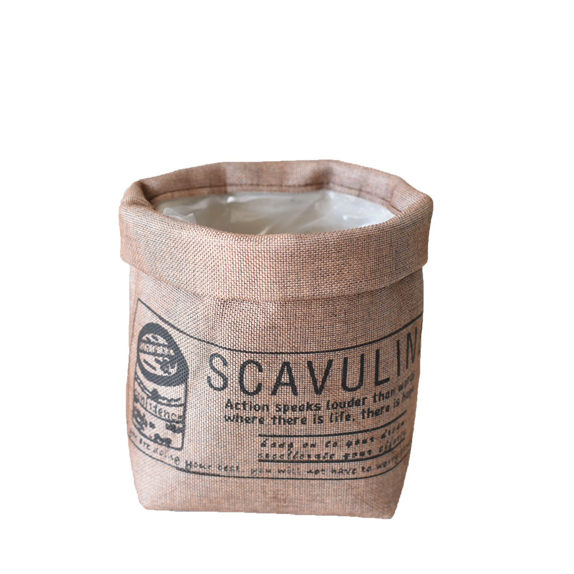 BowLift | Decorative fabric plant pot with print – Versatile storage pot for plants and decor