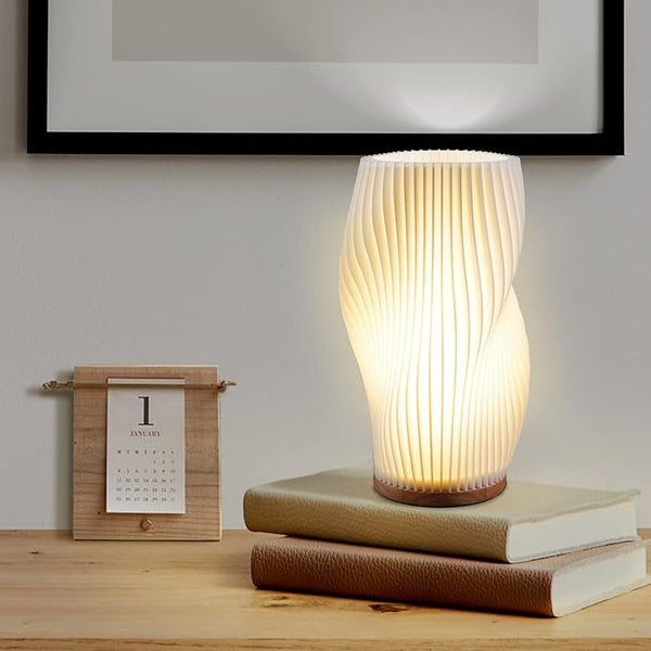BowLift | Wavecrest Table Lamp – Soft Glow Designer Lamp with Dimmable Warm & Natural White Light