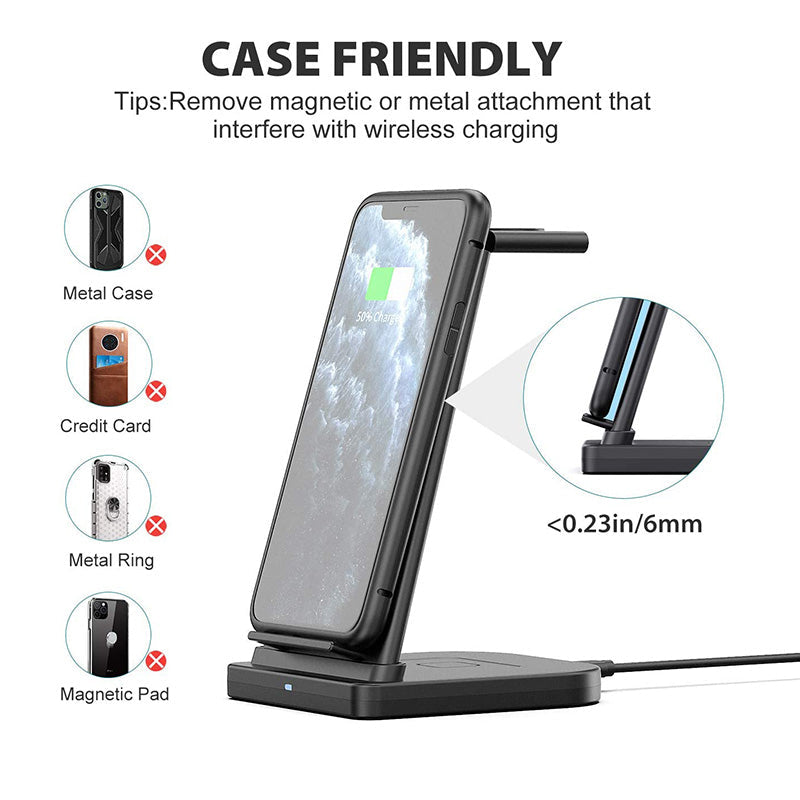 BowLift | 3 in 1 Wireless Charging Station Suitable for iPhone