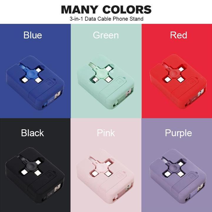 BowLift | 4-in-1 Data Cable Phone Stand