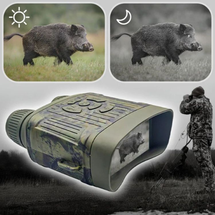 OptiClear | Night Vision Binoculars | 1000ft Infrared, HD Display for Hunting & Surveillance