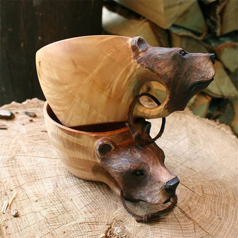 BowLift | Cute Animal Handmade Wooden Mug