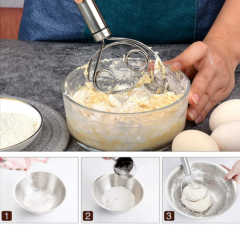 BowLift | Stainless Steel Magic Dough Whisk