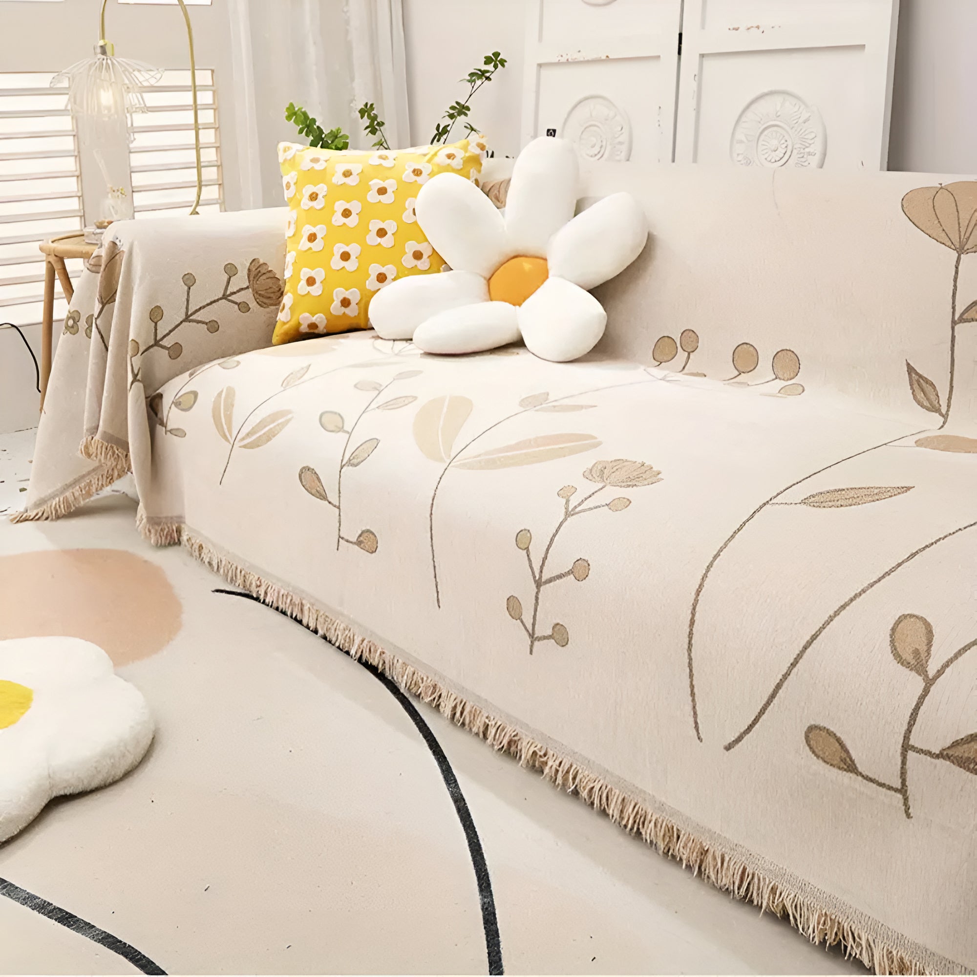 BowLift | Modern Bloom Reversible Sofa Cover