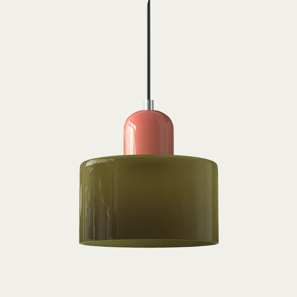 BowLift | Glass light in subtle colors of the kitchen