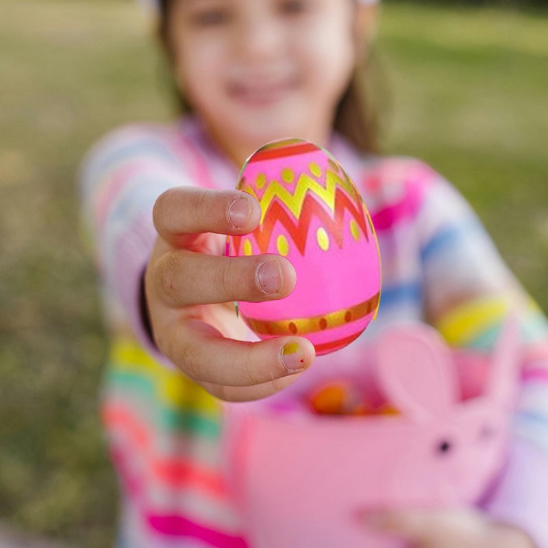 BowLift | 24 Pack Prefilled Easter Eggs with Squeeze Toys