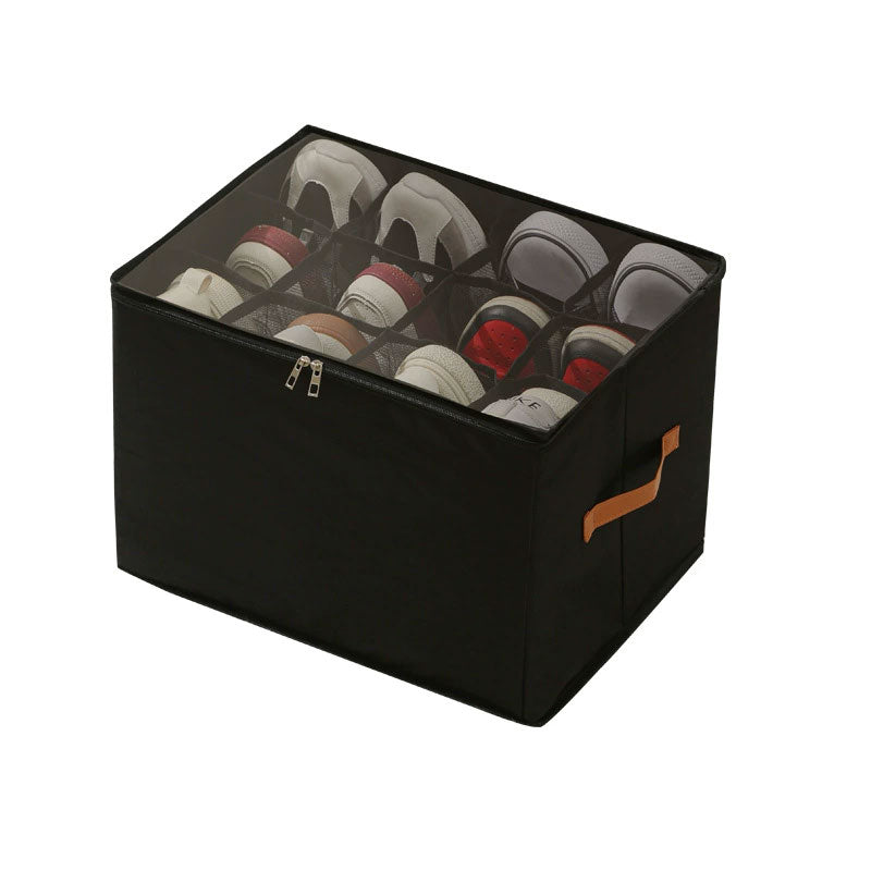 BowLift | Collapsible Shoe Organizer Box with Transparent Cover