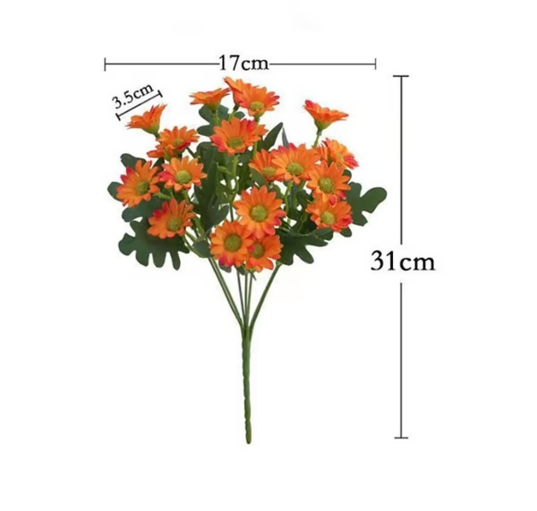 BowLift | Artificial Chrysanthemums – Realistic Blooms in Warm Sunset Tones