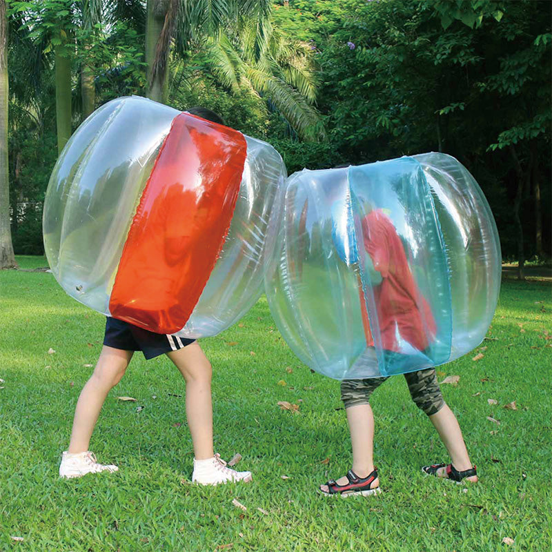 BowLift | Inflatable Bumper Balls 2-Pack, 3FT,Durable PVC Human Hamster Bubble Balls for Outdoor Team Gaming Play,Red,Blue