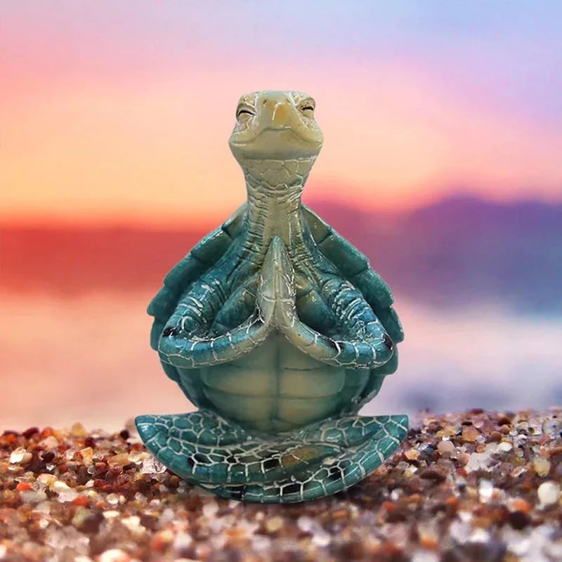 BowLift | Resin Sea Turtle Figure – Calming Meditation Decoration for Home