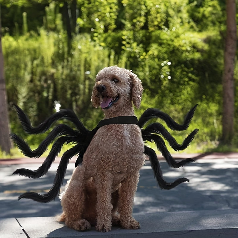 BowLift | Funny Furry Dog Halloween Costume | Spider Design