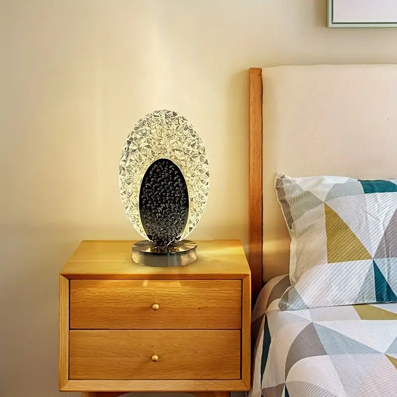 BowLift | Modern & Luxury Peacock Table Lamp - CrystalGlow