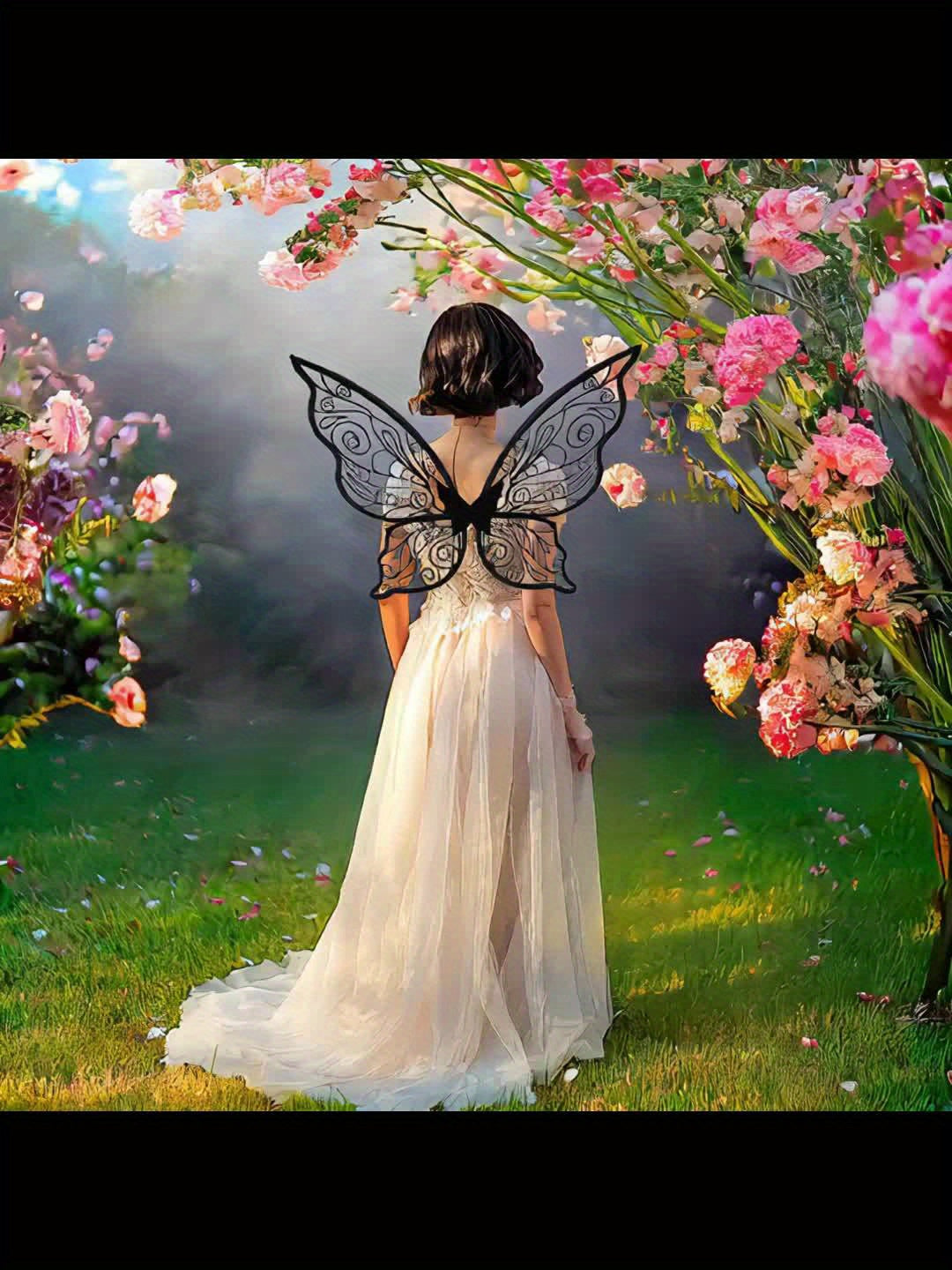 BowLift | Girls Magical Halloween Fairy Costume Set | Wings Wand Ears