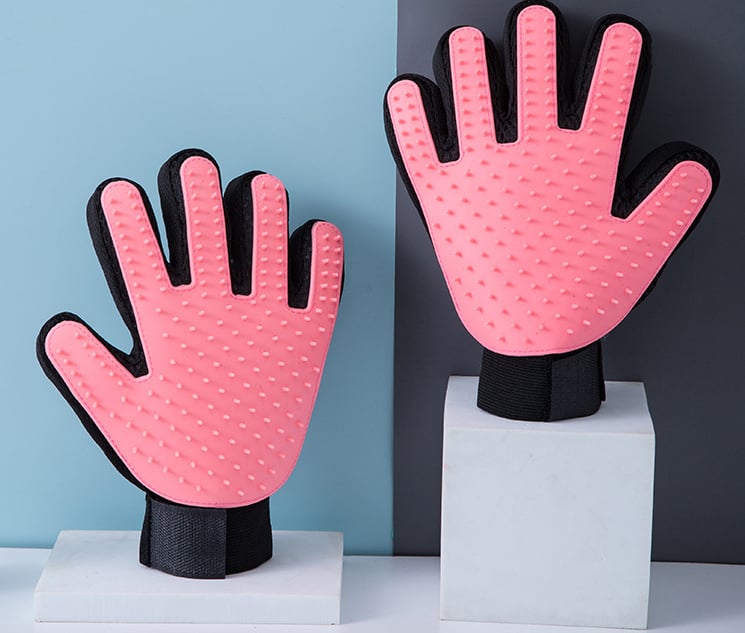 BowLift | Cat grooming glove for cats wool glove Pet Hair Deshedding Brush Comb Glove For Pet Dog Cleaning Massage Glove For Animal Sale