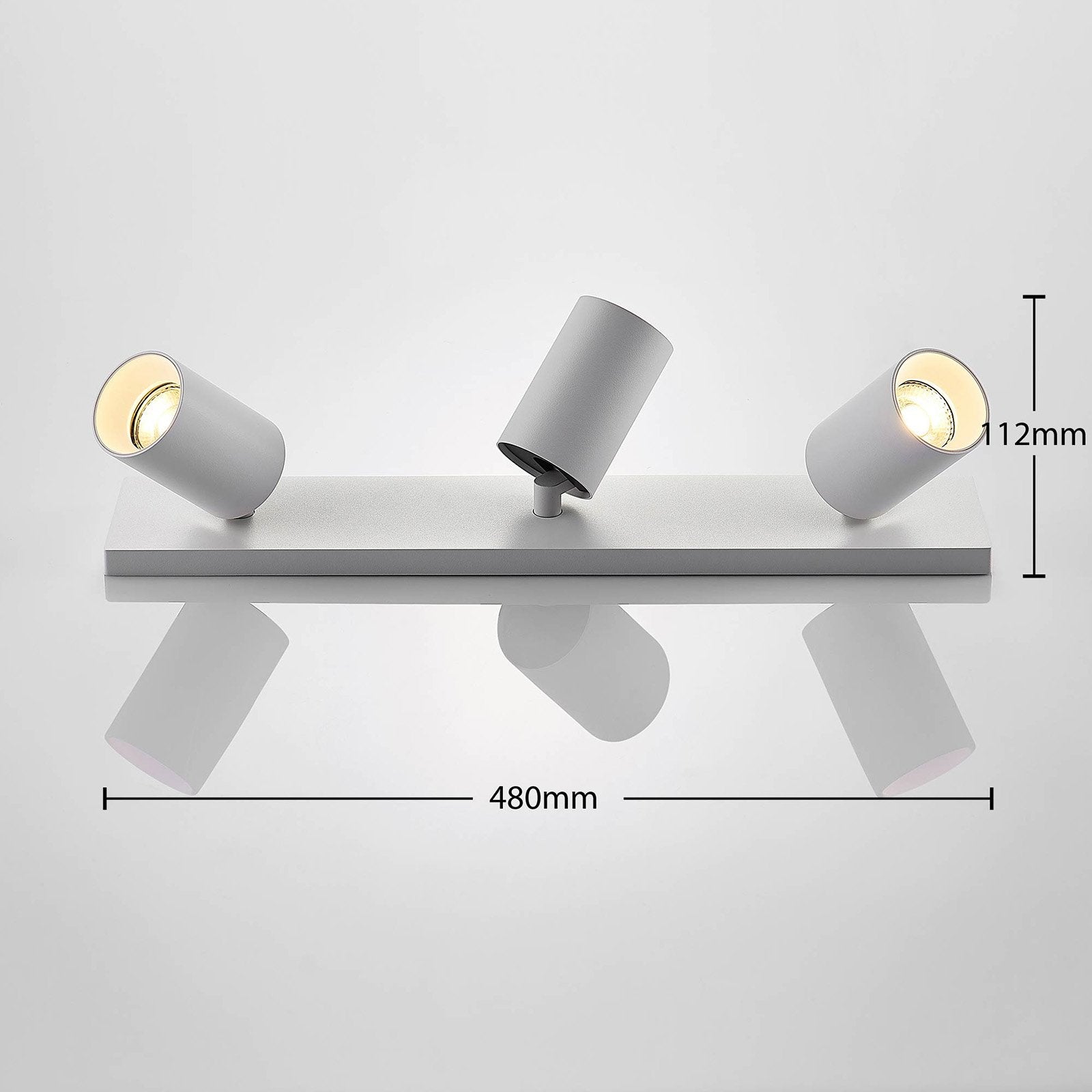 BowLift | Ceiling Light White Aluminum Adjustable Spotlight