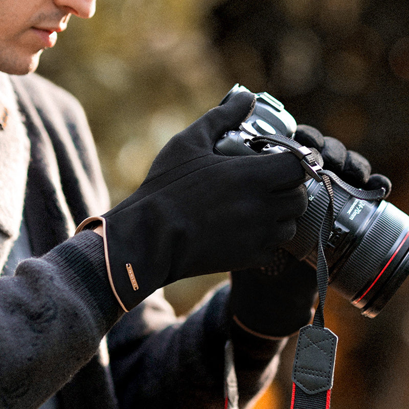 BowLift | Cold-resistant suede gloves