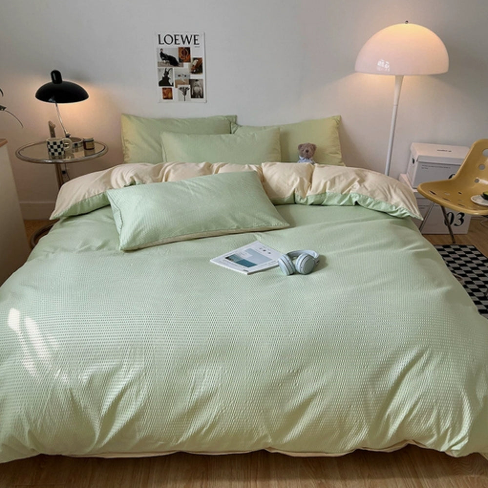 BowLift | Beaumont Ultra-Soft Waffle Duvet Set | 3pcs Set