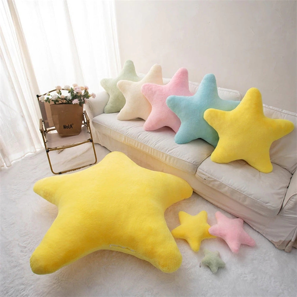 BowLift | Cuddly Pastel Fluffy Star Cushion