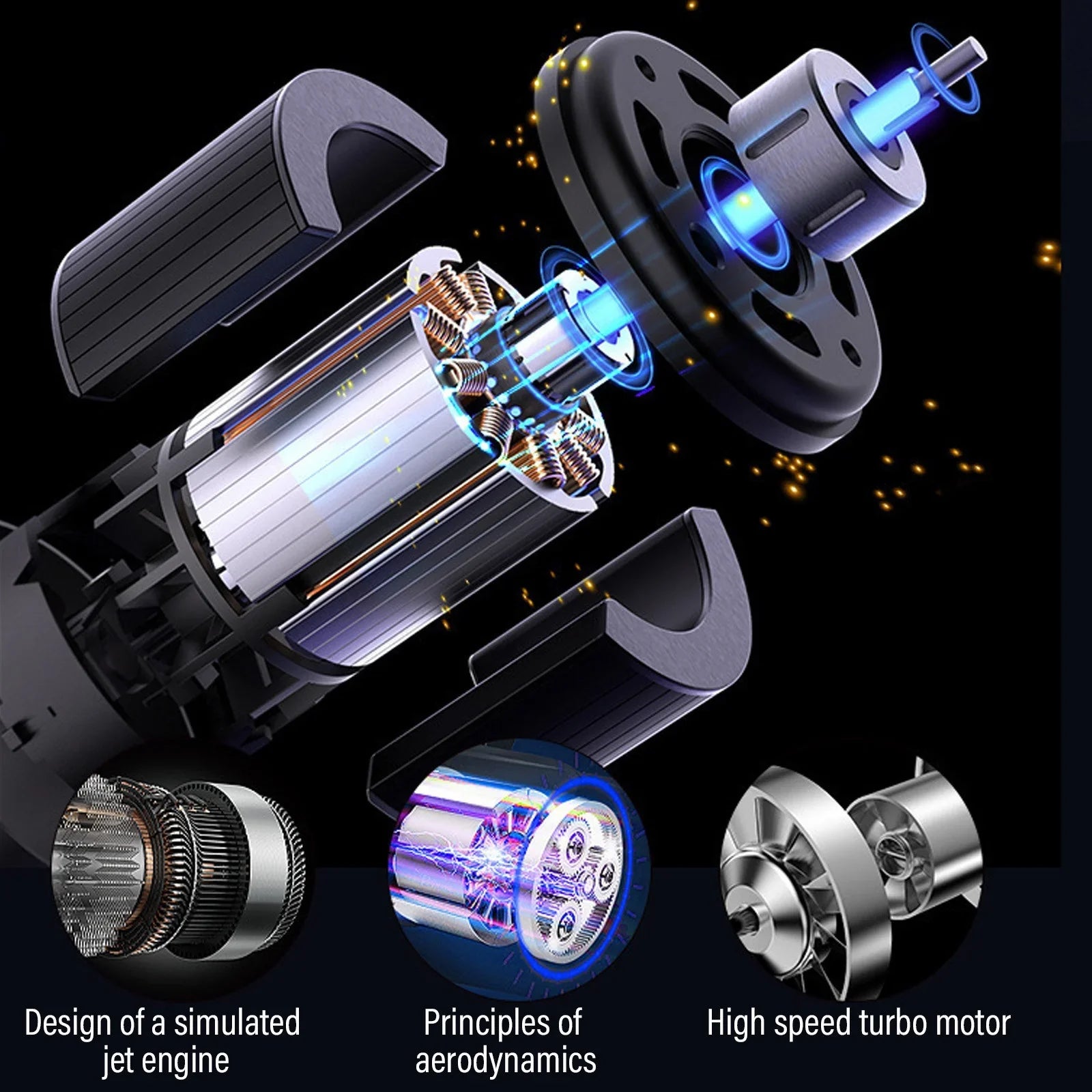 BowLift | Hair Dryer Brush | High-Speed Quiet Styler for Home