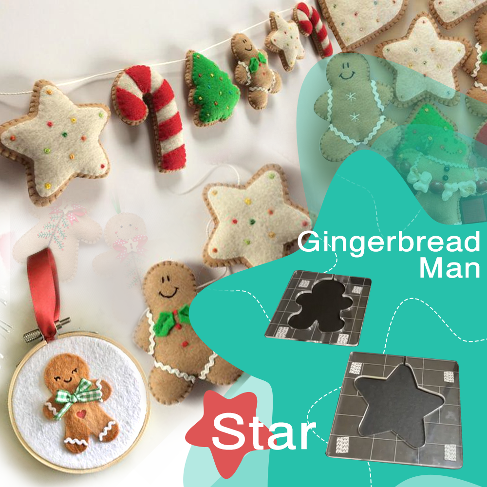 BowLift | Christmas Motif Quilting Template Set (6 PCS) - With Instructions