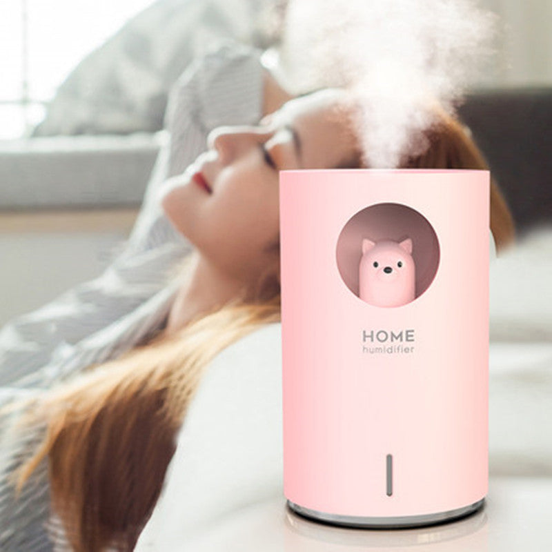 BowLift | Portable Humidifier with Adjustable Mist Mode, Large Capacity Water Tank, 7-Color LED Light and Auto Shut-off Design, for Bedroom, Home, Office