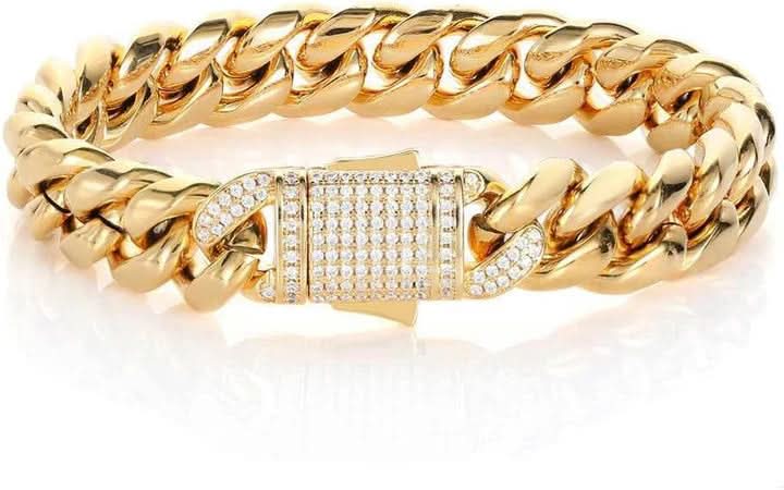 BowLift | 18K gold-plated sterling silver Cuban bracelet