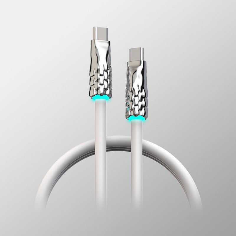 BowLift | Liquid Silicone With Built-in Breathing Light Fast Charging Data Cable