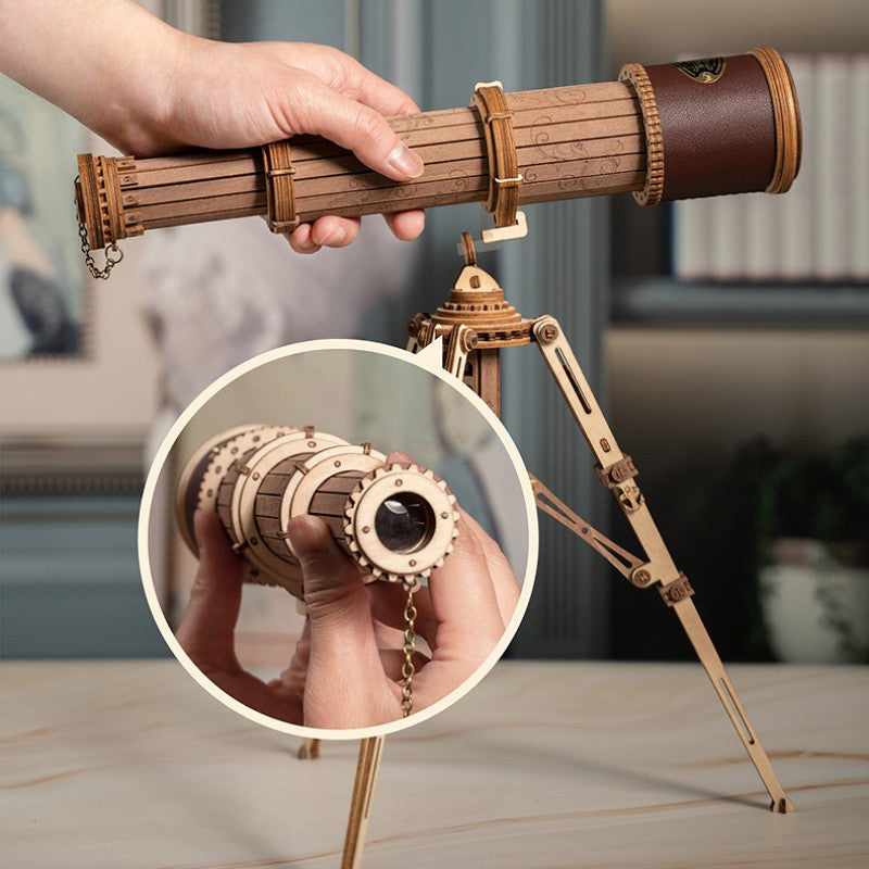 BowLift | DIY Handmade Wooden Single-Tube Telescope