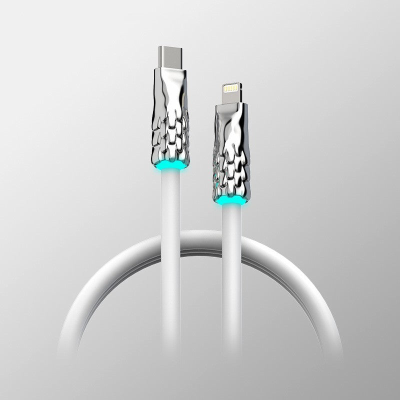 BowLift | Liquid Silicone With Built-in Breathing Light Fast Charging Data Cable