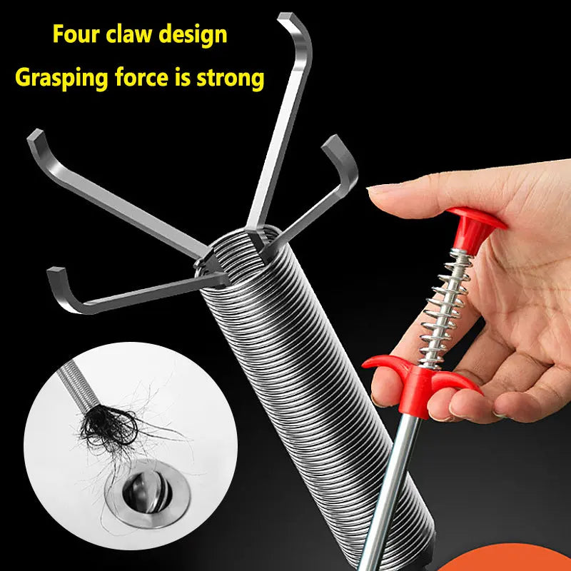 BowLift | Drain cleaning tool with effortless four-claw design
