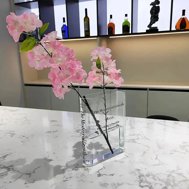 BowLift | Acrylic Book Vase – Modern Design with Invisible Book Look
