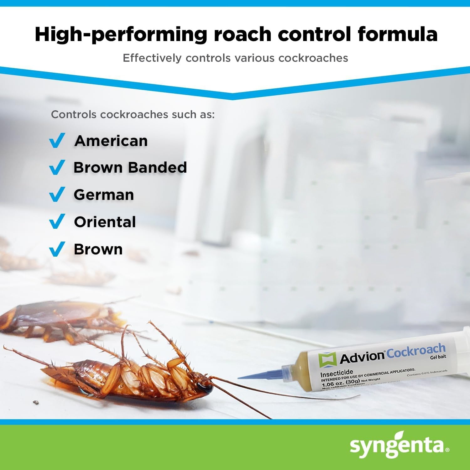 BowLift | Advion Cockroach Gel Bait, Cockroach Eliminator, Non-Toxic Pest Control, Pest Management