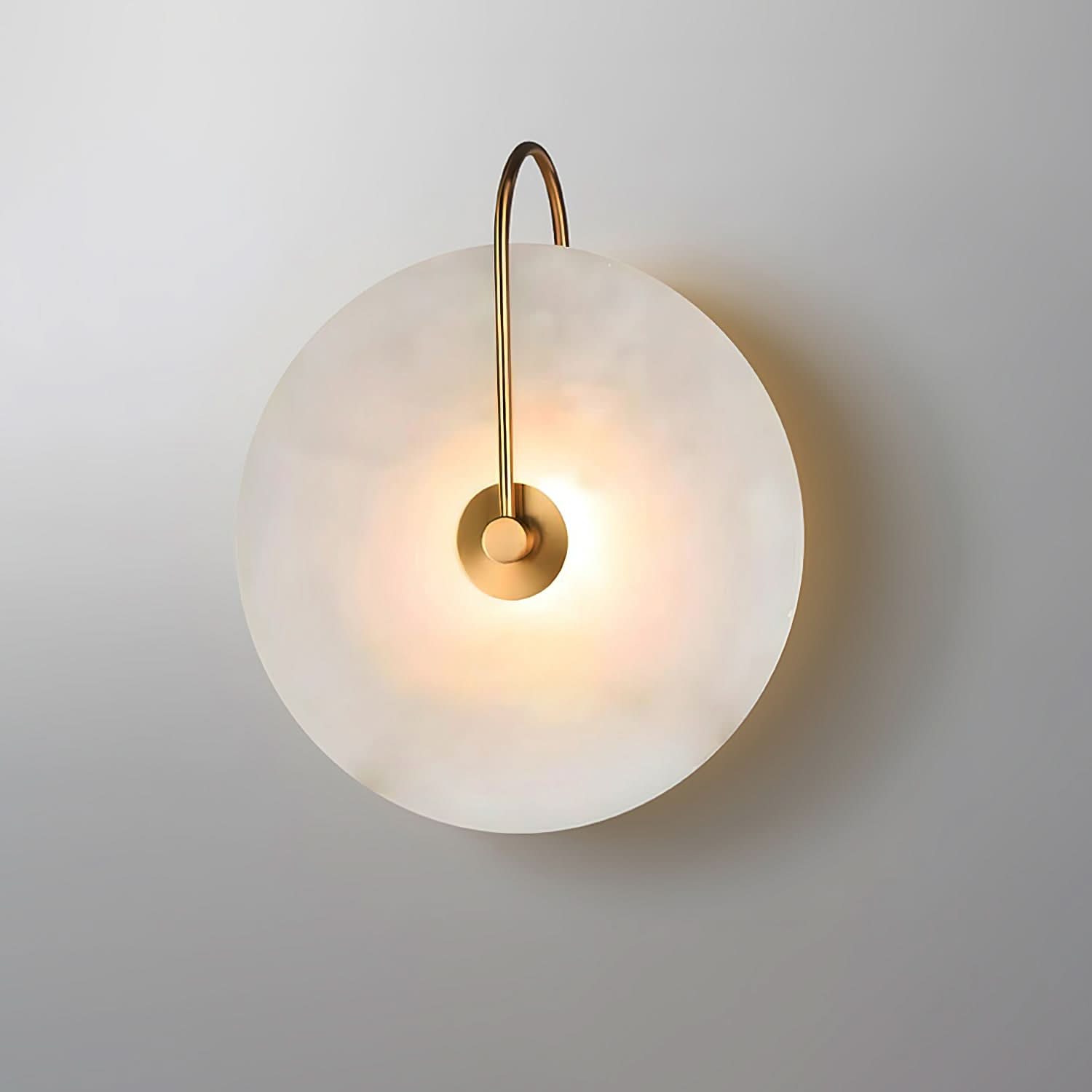 BowLift | Alabaster LED Wall Lamp – Modern Ambient Lighting