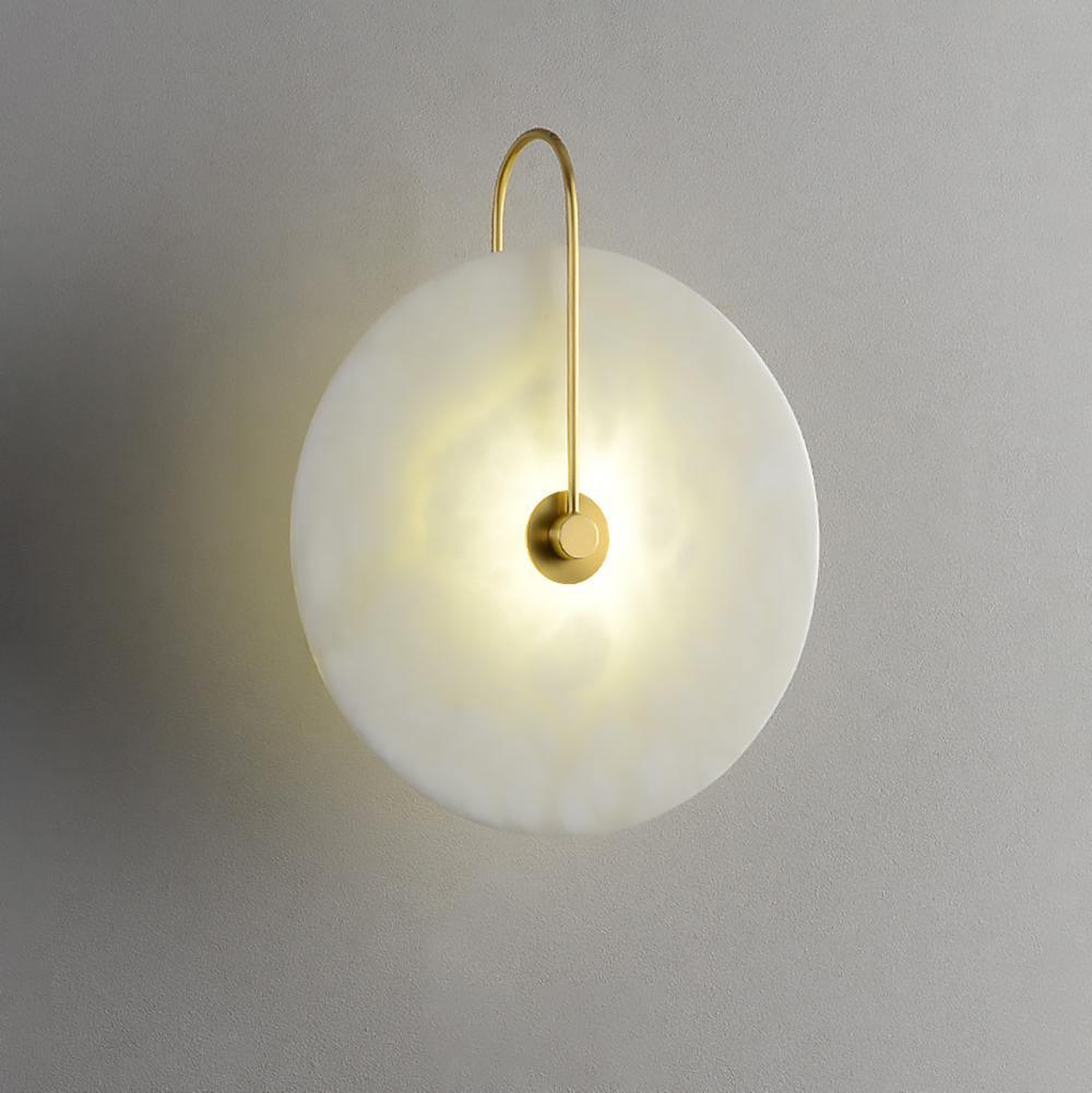 BowLift | White Alabaster Wall Lamp