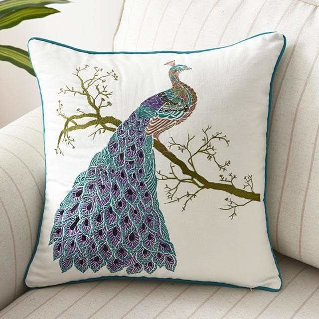 BowLift | Country-Style Embroidered Cushion Cover 45x45 cm